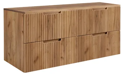 Produktbild von Badezimmerschrank, Craft-Eiche, 120 (2 x 60) x 58,6 x 46 cm