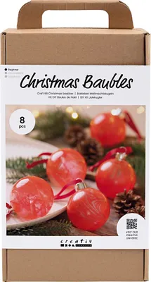 Produktbild von creativ company Kreativ Set Marmorieren Weihnachtskugeln