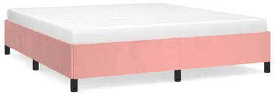 Immagine prodotto di vidaXL Struttura letto rosa 160x200 cm in velluto