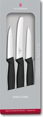Produktbild von Gemüsemesser-Set 3-teilig Swiss Classic Victorinox