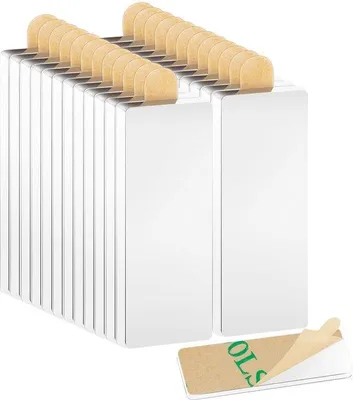 Produktbild von Starke Neodymium Magneten, 25 Stück, selbstklebend, 30x10x1mm, für Whiteboard, Kühlschrank