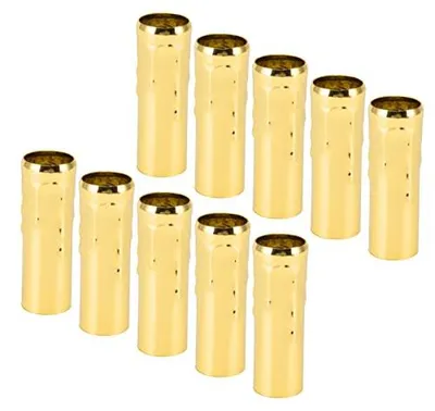 E14 Metallhülse 25x80mm, 10 Stück für Kerzenlampen