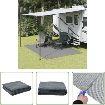 Image de Tapis de camping The Living Store, anthracite, 3,5 x 2,5 m