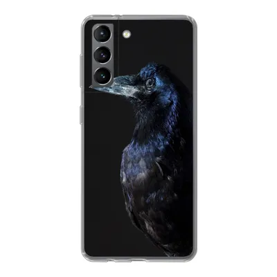 Produktbild von MuchoWow® Handyhülle Schutzhülle Hülle für Samsung Galaxy S21 Vogel - Tiere - Schwarz Silikon Softcase Handy Hülle - Softcase