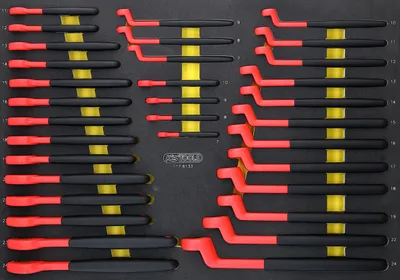 Immagine prodotto di KS TOOLS Set di chiavi isolate con inserto in schiuma 33 pezzi - 117.6133