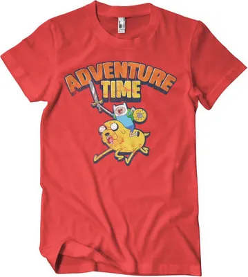 Produktbild von Adventure Time Washed T-Shirt - Small - Red