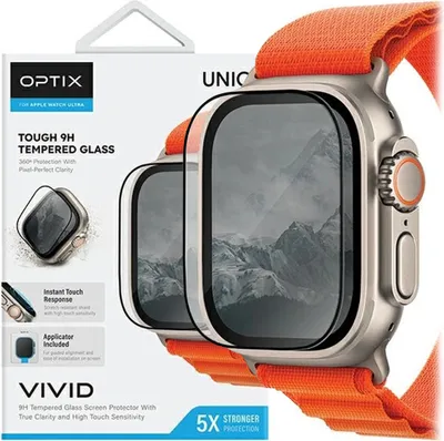 Produktbild von Uniq Optix Vivid Glass Für Apple Watch Ultra 49Mm Mit Applikator
