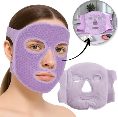Produktbild von ECARLA Kühlende und wärmende Gel-Gesichtsmaske AK22FIO Lila