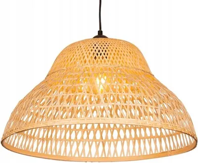 Image de Suspension en bambou BOHO rotin bois Loft