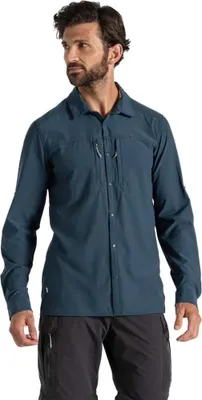 Produktbild von Craghoppers Nosilife Pro V Langarmhemd Blau S Herren Blau S