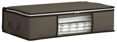 Image de Boîte de rangement avec fenêtre latérale transparente Gris
