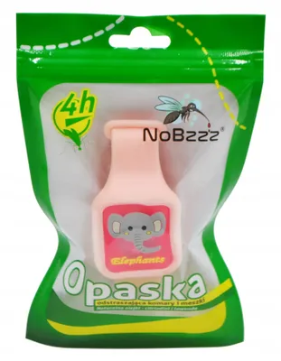 Image de ...NoBzzz : Bandeau anti-moustiques et masques pour enfants, motif éléphant