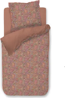 Produktbild von Pip Studio Perkal-Bettwäsche-Garnitur Kitenge Farbe Terrakotta Größe 135x200+80x80