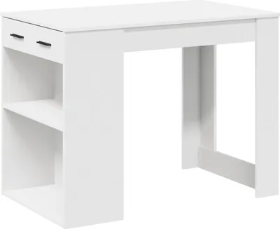 Produktbild von Eleganten-Stil sch 1 PC - küchentisch für 4 Personen,reibtisch 1 PC - küchentisch für 4 Personen, mit sch 1 PC - küchentisch für 4 Personen,ubladen und Ablage Weiß 102x62x77,5 cm - Esstische - Möbel26
