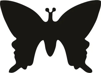 Produktbild von HEYDA Motiv Locher Schmetterling klein Farbe: rot