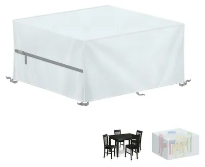 Produktbild von Schutzhülle Gartenmöbel 130x100x75cm Wasserdicht 420D Oxford Gewebe Winddicht UV-Schutz