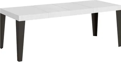 Produktbild von Ausziehtisch 180/440x90 cm Flame Premium Esche weiß Beine anthrazit