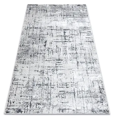Imagen del producto de Alfombra MEFE moderna 8722 Líneas vintage - Structural dos niveles de vellón / blanco gris 160x220 cm