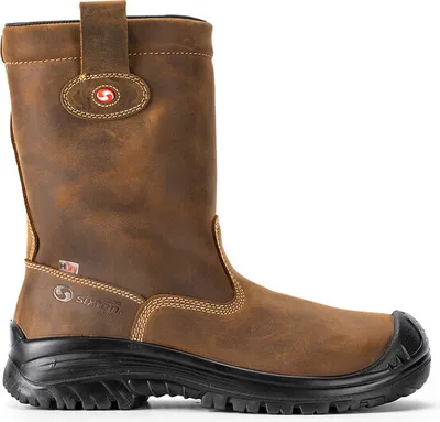 Produktbild von Sixton Peak Work Boot Montana S3 Wolle gefüttert wasserdicht dunkelbraun Größe 38