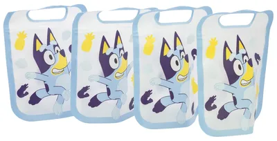 4er-Set Vorratsbeutel Bluey 425 ml BPA-frei Snackbeutel