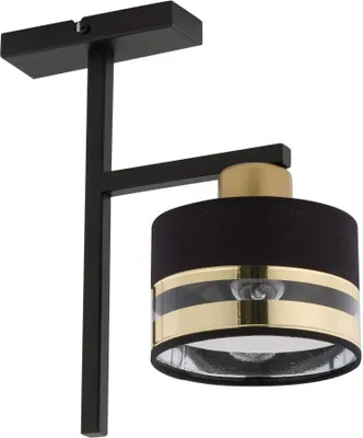 Immagine prodotto di Lampada da soffitto Pro nero-oro 1xE27x15W in metallo, dimensioni: 32x28x15 cm, IP20, Sigma Lighting