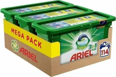 Produktbild von Ariel All in 1 Pods Reguläres Waschmittel - Vorteilspack 3 x 37 Waschgänge - Waschmittel-Pods