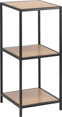 Produktbild von Actona Seaford, Regalboden, Freistehend, Papier, Stahl, Schwarz, Eiche, Universal, 2 Regale