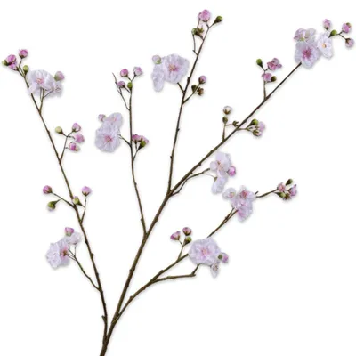 Produktbild von Silk-ka Seidenblume Kirschblüten Zweig Spray Pink (115cm)