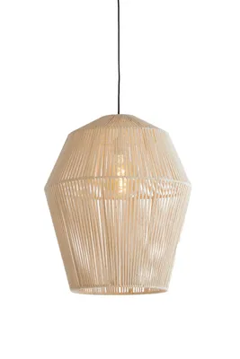Produktbild von Hängeleuchte - beige - Deya - jute - drahtlampe - E27 - 2970743 - Light & Living