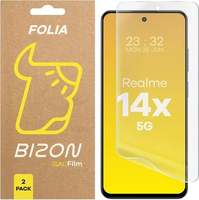 Produktbild von Bizon Glasfolie Sonne Realme 14x 5G [2 PACK]