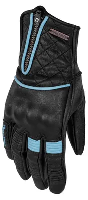 Produktbild von Rusty Stitches Gloves Lilly Black-Pastel Blue