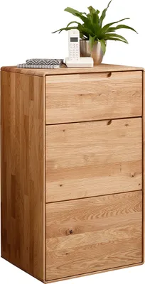Produktbild von Kommode 51 cm breit modern in massiver geölter Eiche KALAMANTA-69