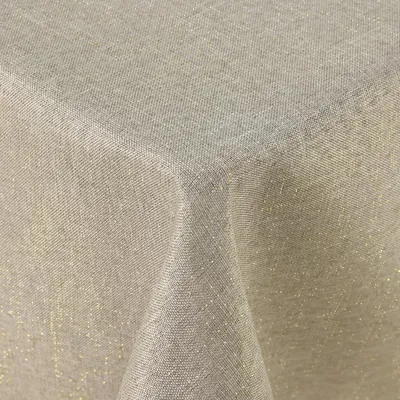 Obrázek produktu pro Ubrousek na stůl, vzhled lnu, s leskem, lze umýt, voděodolný, obdélníkový, rozměry 140 x 300 cm