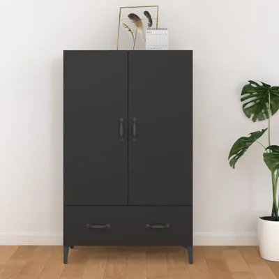 Produktbild von vidaXL Highboard Schwarz 70x31x115 cm Holzwerkstoff