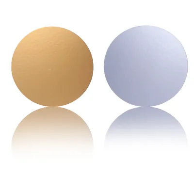 Produktbild von Miss Bakery's House Cake Board - 3 mm - Ø 30 cm - Silber / Gold - 10 Stück - wendbar