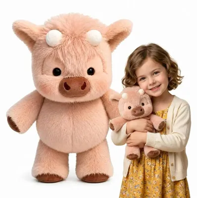 Image de Omgoods - Peluche en forme de vache, pour enfants et adultes