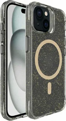 Immagine prodotto di imoshion Cover posteriore trasparente glitterata con MagSafe iPhone 15 - Oro