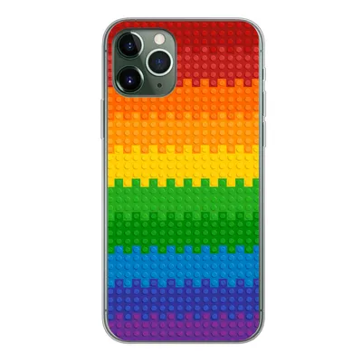 Produktbild von MuchoWow® Handyhülle Schutzhülle Hülle für iPhone 11 Pro Patoon - Regenbogen Silikon Softcase Handy Hülle - Handy