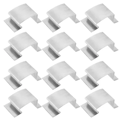 Produktbild von Edelstahl-Glas-Clips für Gewächshäuser, 25 mm x 10 mm x 15 mm, 50 Stück