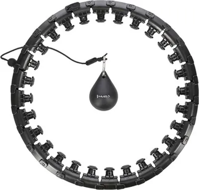 Obrázek produktu pro Masážní hula hop HMS HHW12 plus size se závažím černá