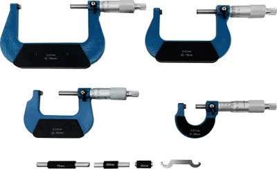 Produktbild von PAULIMOT Mikrometer-Set 0 - 100 mm, 4-teilig