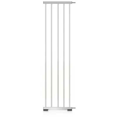 Produktbild von Verbreiterung für Bomi Treppenschutzgitter ohne Bohren, 30 cm, Metall Weiß, Kinderschutzgitter Erweiterung für Merle Flatstep, sicher & stabil
