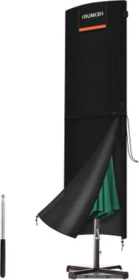 Immagine prodotto di Copertura protettiva per ombrellone impermeabile Ø 2-45 m - copertura per ombrellone da giardino - ombrellone da giardino con palo - impermeabile all'esterno - 250x64/64 cm Copertura protettiva per ombrellone