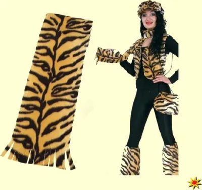 Produktbild von Damen Schal zum Kostüm Tiger