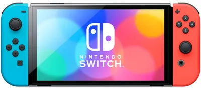 Image de Nintendo Switch (modèle OLED) Rouge fluo/Bleu fluo
