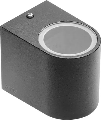 Produktbild von GTV TIAGO Außenwandleuchte, Wandleuchte, Wandlampe, Fassadenleuchte, Außenlampe, GU10 Leuchtmittel, DOWN-Light, UP&DOWN-Light, Innenwandleuchte, IP54, Schwarz