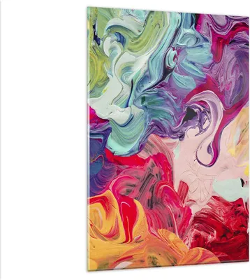 Produktbild von Bilder auf glas - Einteilig - Abstraktion modern - 80x120cm - Glasbilder - Wandbilder - Bilder - zum Aufhängen bereit - Wanddekoration aus Glas - Glas Bilder - Wandbild auf Glas - GPA80x120-3877