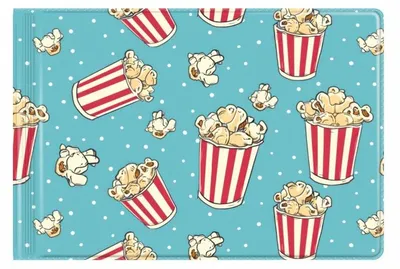 Obrázok produktu pre Malý obal na školské dokumenty s potlačou popcornu