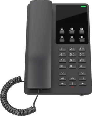 Image de Grandstream GHP621W, Téléphone IP, Noir, Combiné filaire, 2 lignes, LCD, Gigabit Ethernet