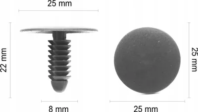 Produktbild von 1x Dachhimmelbezug-Polsterstift 8mm